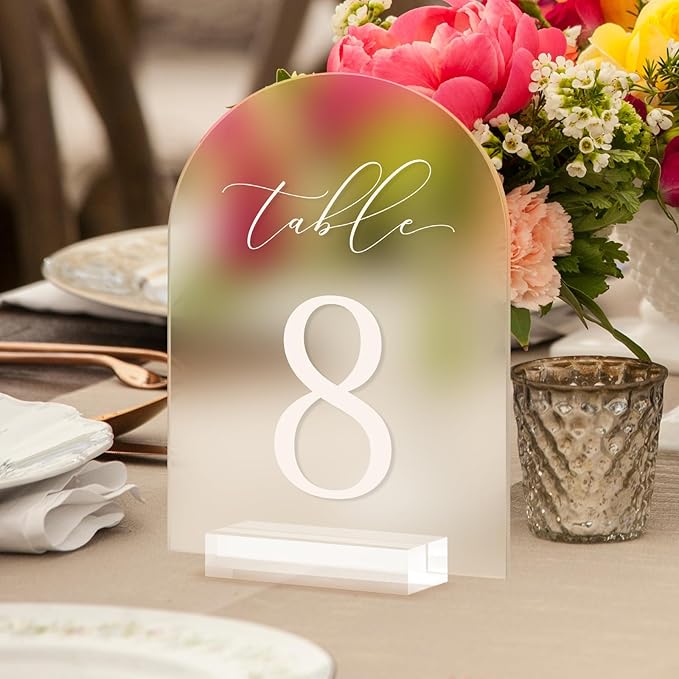 JINMURY Frosted Arch Table Numbers - Image 6
