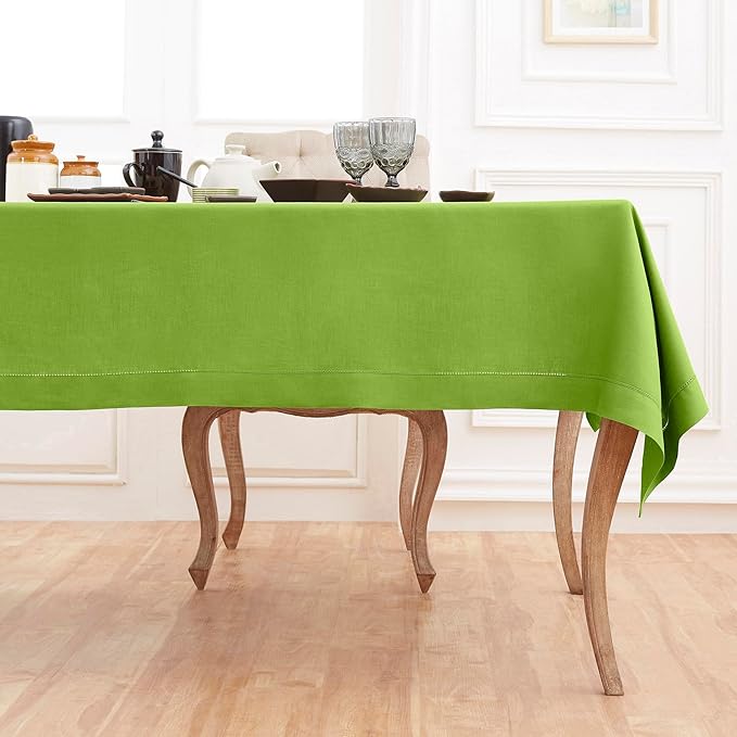 Solino Home Linen Tablecloth for Rectangle Tables 60 x 108 Inch - Image 4