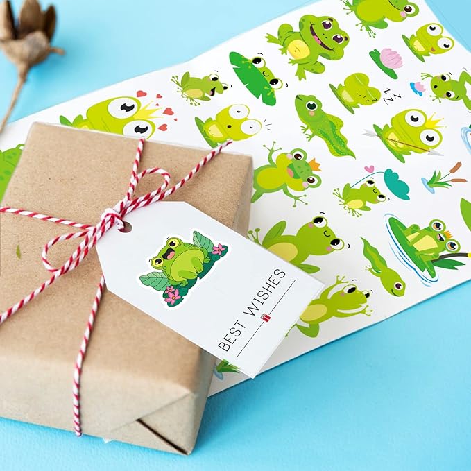 Frog Stickers Summer Spring Happy Honey Frog Decal Sticker 760 Counts Party - Image 2