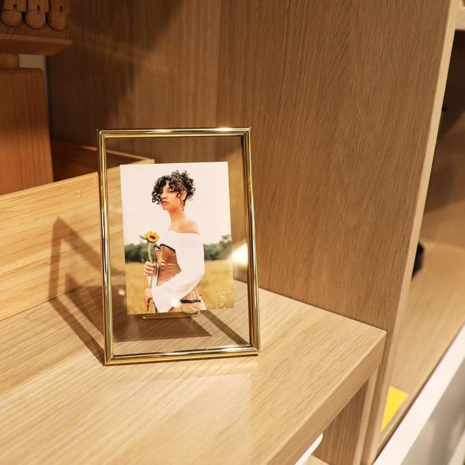 Gold Floating Frame with Romantic Heart, - Image 6