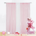 Eternal Beauty Sequin Backdrop Curtains, 2x8 Ft-2 Panels Pink Back Drop by EternalBeauty
