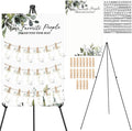 Pinkunn Greenery Wedding Seating Chart by Pinkunn