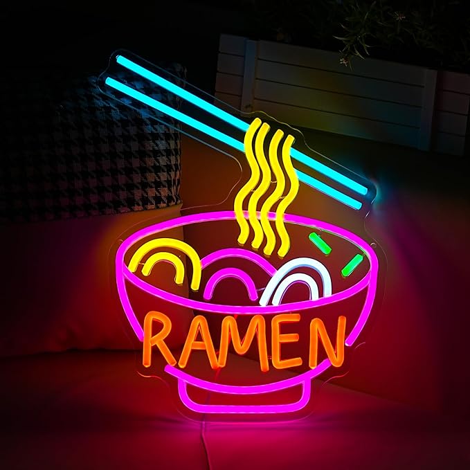 Ramen Neon Sign Dimmable LED Ramen Neon Light - Image 5