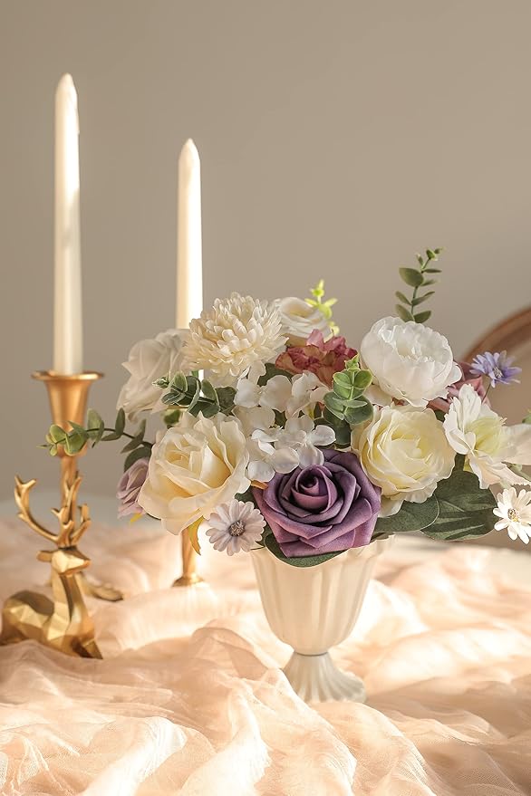 Serra Flora Artificial Flowers Combo Box Set Faux Flowers Bulk Flower Leaf - Image 5
