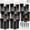24Pack Black Flickering Flameless LED Candles by fclayvts