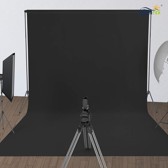 ISSUNTEX 6X9 ft Background Muslin Backdrop, Photo Studio, Collapsible High - Image 2