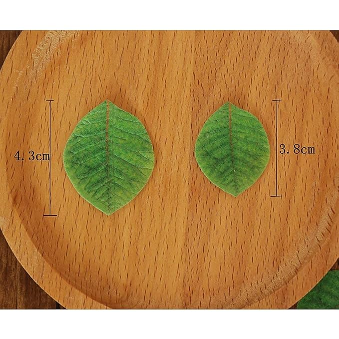 GEORLD 24Pcs Edible Cake & Cupcake Toppers Green Leaves Decoration … - Image 7