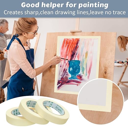 Masking Tape Bulk General Purpose Masking Painting Tape 55 Yards - Image 5