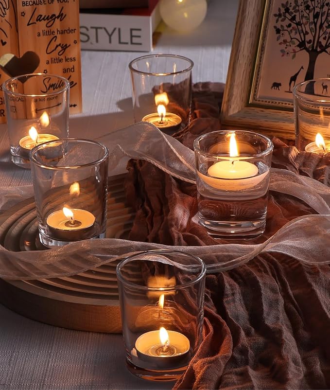 LETINE 72-Pack Votive Candle Holders Designed - Image 5