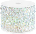 Iridescent Acrylic Crystal Garland, 49FT Diamond-Shaped Beads by ZJJZGYXINTAI