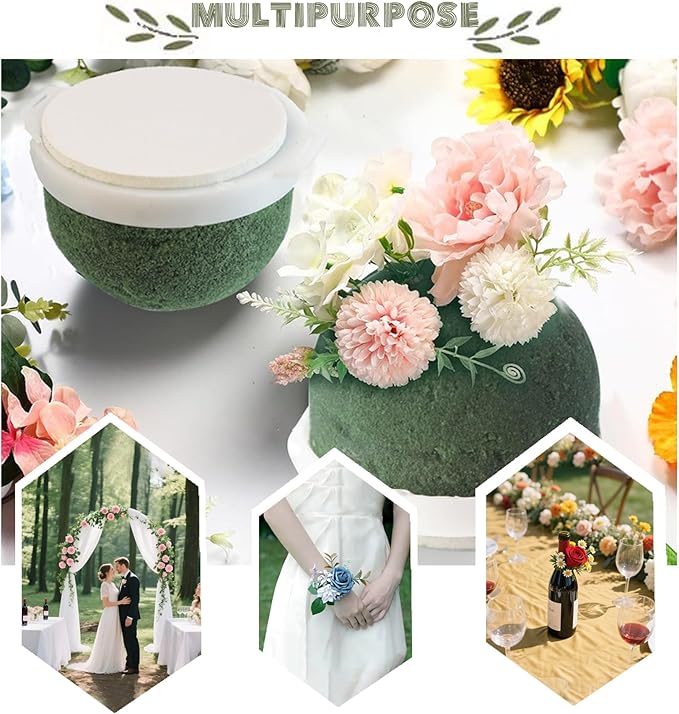 12PCS Foam for Flower Arrangements Styrofoam for Artificial Flowers Dry Blocks - Image 4
