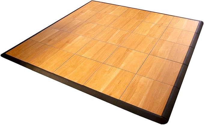 Big Floors 5X5MAPLEFLOOR Interlocking Lightweight Plastic Modular Dance Floor - Image 2