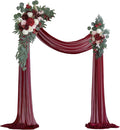Burgundy Artificial Wedding Arch Flowers Kit by Love%C2%A0Every%C2%A0Bit%C2%A0of%C2%A0Life