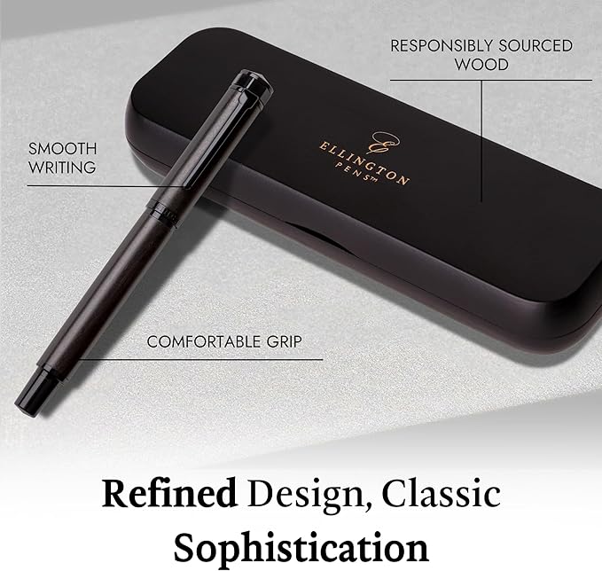 Ellington Pens Elegant Wood Fountain Pen Set – Includes Wooden Pen Box - Image 6