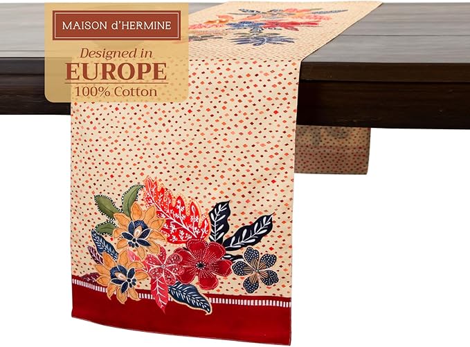 Maison d' Hermine Table Runner 100% Cotton Double Layer Table Runners 108 by MaisondHermine