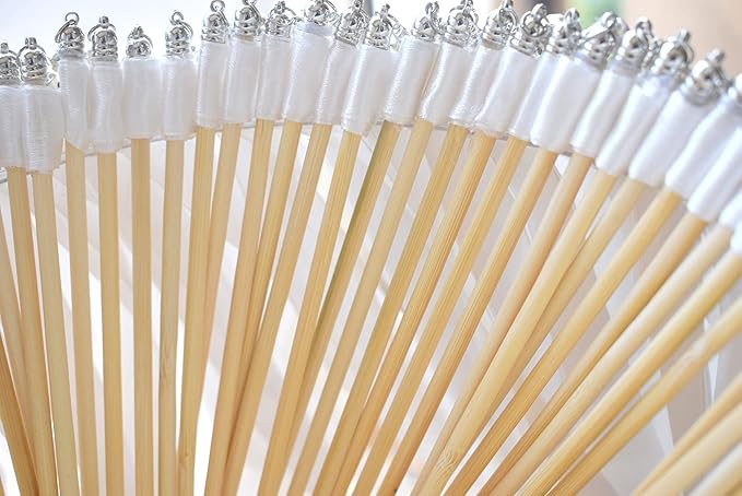 Kingsnow 100 Pieces Lace Wedding Ribbon Wands - Image 4