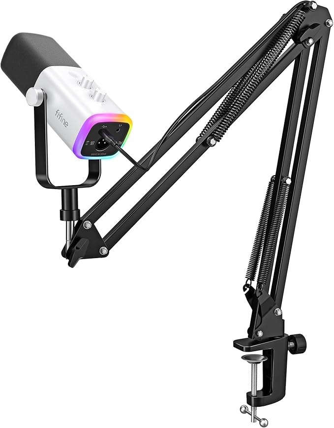 FIFINE Gaming XLR/USB Microphone Kit, Streaming Dynamic Mic Set by FIFINE