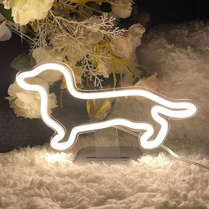 Dog Table Number Neon Sign Desk Lamp Night Light Wedding Letter LED Neon Sign - Image 7