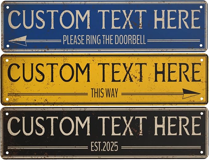 Custom Signs Outdoor Metal Personalized Street Signs by Enjoy-yjl