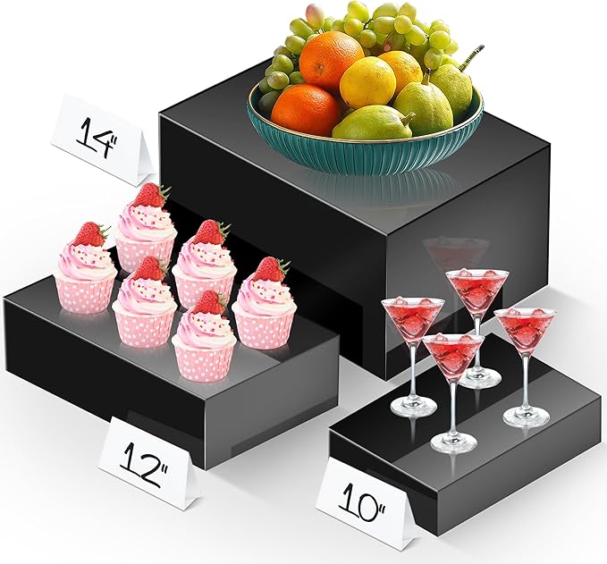 Extra Large Buffet Risers Set, Display Stand Shelf by Unknown