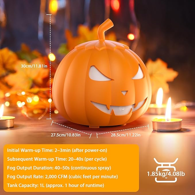 Fog Machine with LED RGB Lights, 800W Halloween Fog Machine with Remote Control - Image 6