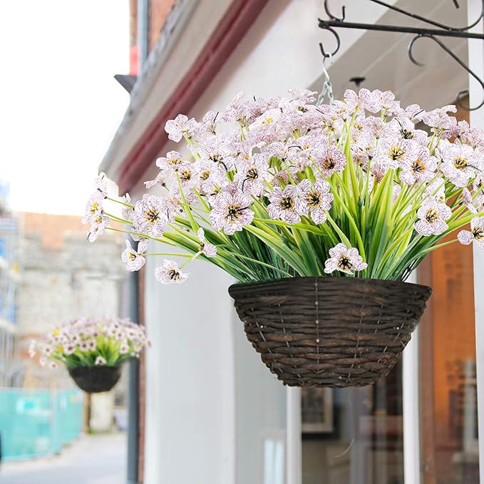 20 Bundles Artificial Flowers Outdoor UV Resistant Fake Flowers No Fade Faux - Image 3