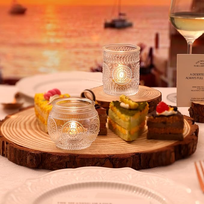 DARJEN 24Pcs Clear Votive Candle Holders - Image 4