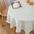 NLMUVW Linen Round Tablecloth 48 Inch by NLMUVW