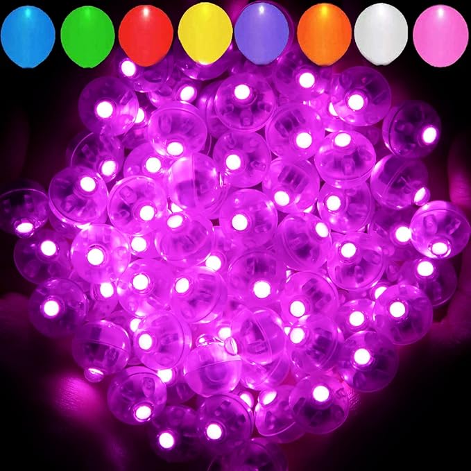 Aogist 200pcs Pink Balloon Light, Long Standby Time Waterproof Mini Ball Light by Aogist