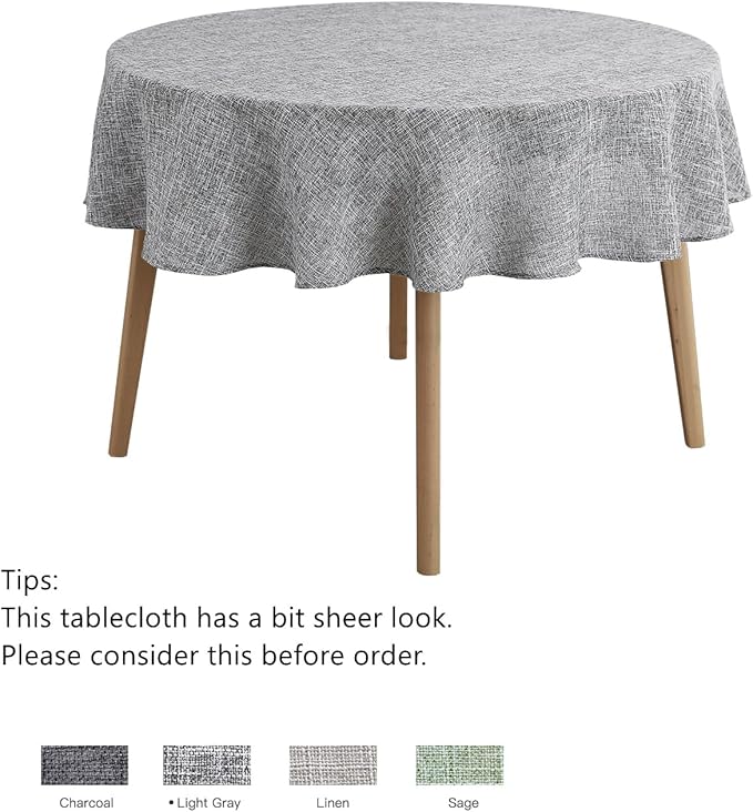 maxmill Flaxy Faux Linen Tablecloth - Image 4