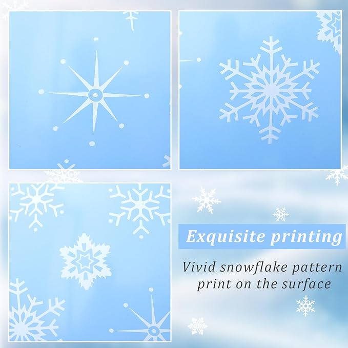 Skylety 40 Pieces Snowflake Balloons Bulk Winter Transparent Snowflake Latex - Image 3