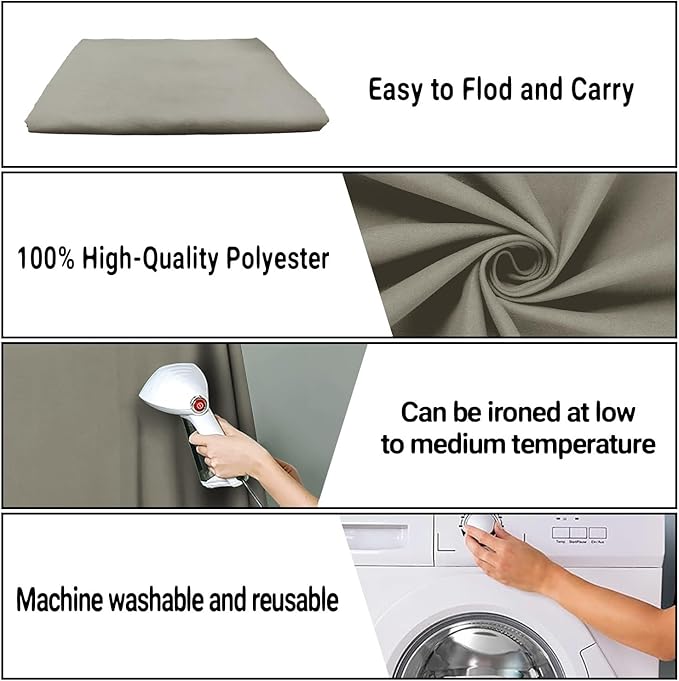 Portrait Backdrop Cloth 8x10FT Gray Screen Backdrop Photo Background, - Image 7