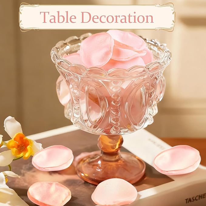 300pcs Blush Faux Silk Rose Petals - Image 4
