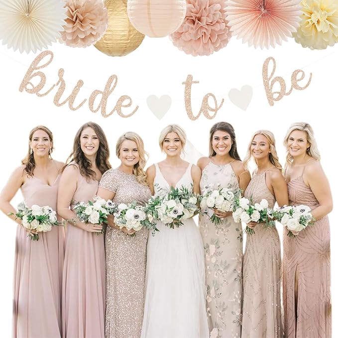 Champagne-Gold Beige Fall Bridal-Shower Party-Decorations - Image 7