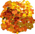 Gold and Orange Round Foil Confetti Beautiful Metallic Table Confetti by Unknown