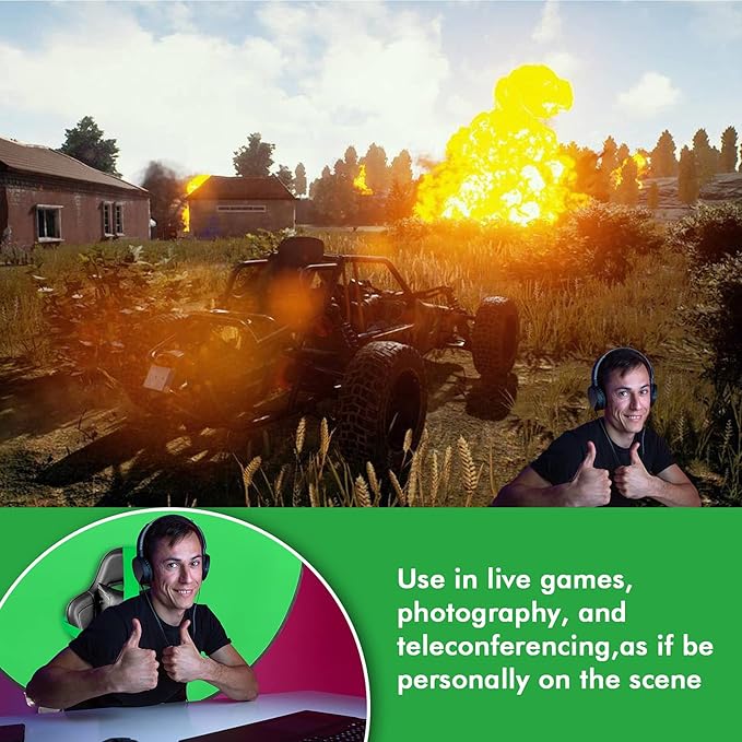 Portable Green Screen Chair, 57 in Greenscreen Backdrop - Image 6