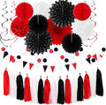Black White-Red Party-Decorations by Hugtmr