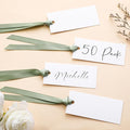 50 Pcs Name Place Cards for Table Setting Blank Wedding Place Cards by Humyoun