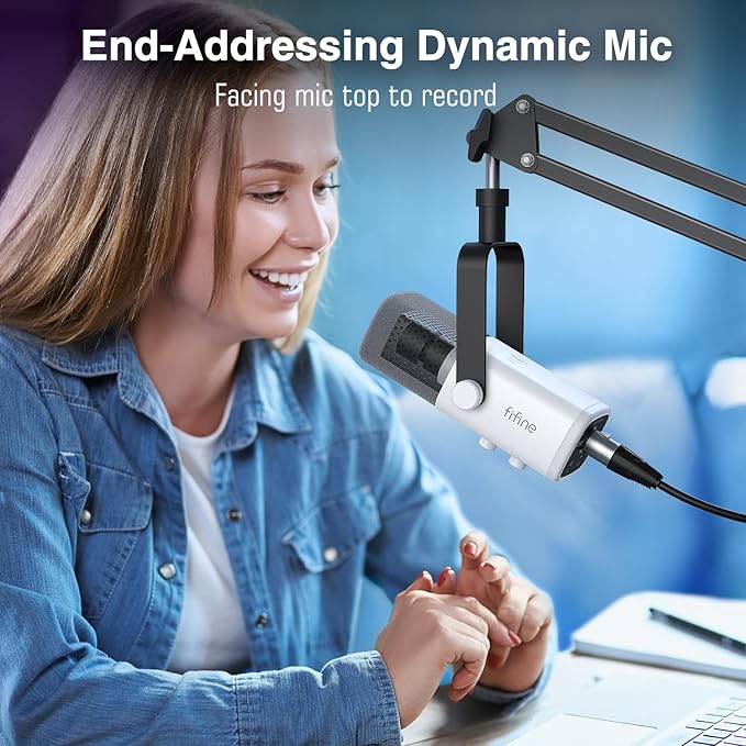 FIFINE Gaming XLR/USB Microphone Kit, Streaming Dynamic Mic Set - Image 9