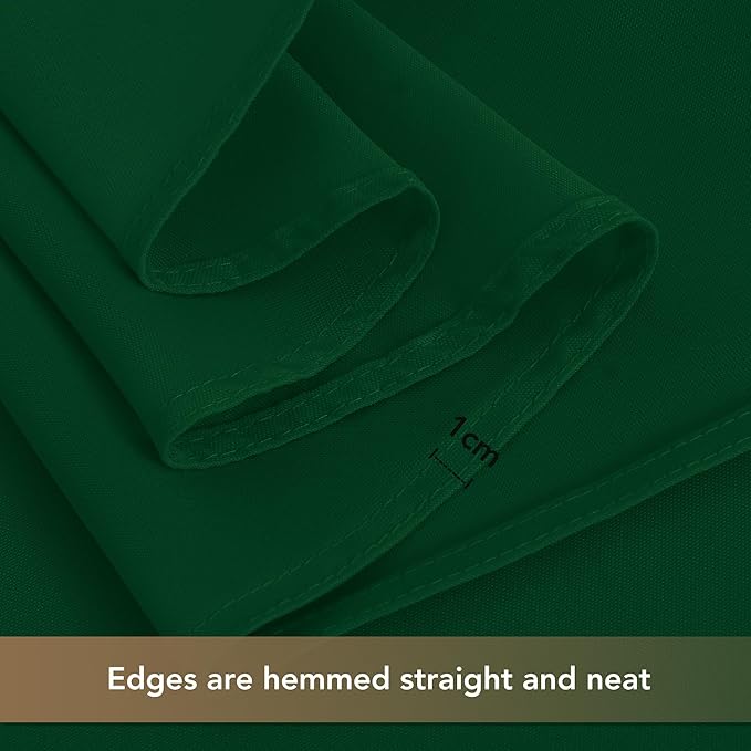 sancua Square Tablecloths 85x85 Inch Hunter Green, 2 Pack - Image 5