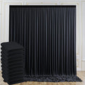 50ftx10ft Wrinkle Free Black Backdrop Curtain by CO-AVE