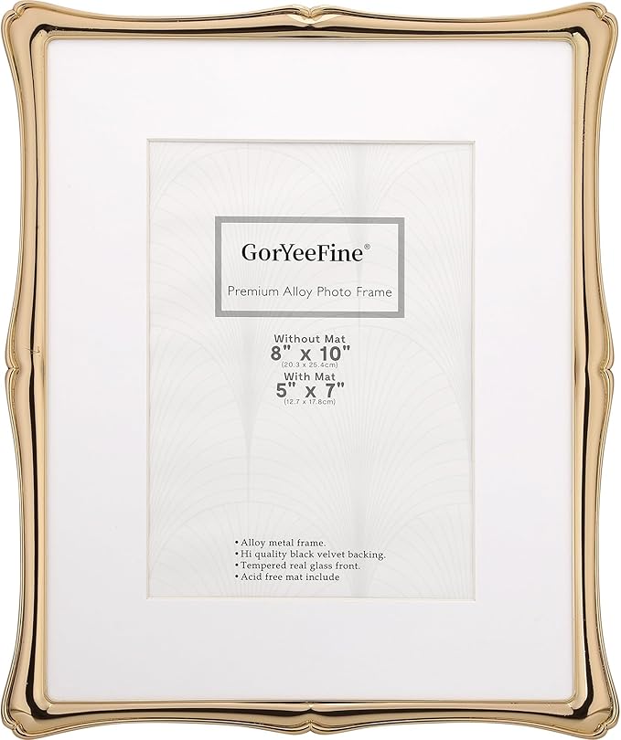 8 x 10'' Premium Alloy Gold Photo Frame by GorYeeFine