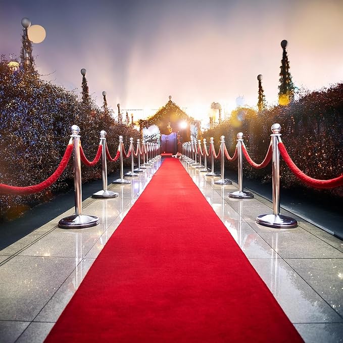 BannerBuzz Hollywood Red Carpet Aisle Non Slip Runner Runway Floor Rug - Image 7