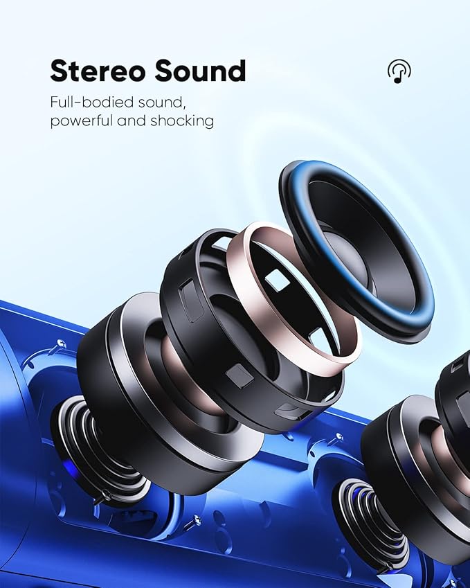 Bluetooth Speaker with HD Sound, Portable Wireless, IPX5 Waterproof, TWS Pairing - Image 2