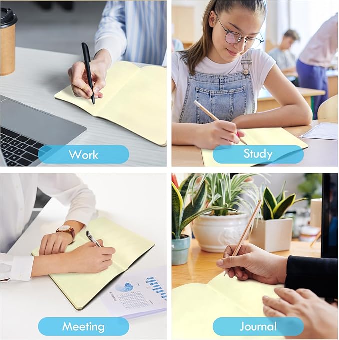 100 Pack Notebooks Bulk, Journaling Kraft Notebooks 5.5 x 8.3 A5 Softcover - Image 6