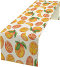 Watercolor Fruit Botanical Print Table Runner Spring Summer Orange Lemon Dinner by SHElifestyle