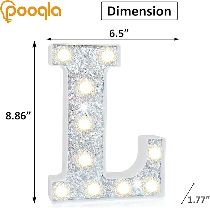 Pooqla Light Up Letters, LED Marquee Letters - Image 5