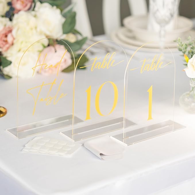 Clear Arch Acrylic Table Numbers - Image 6