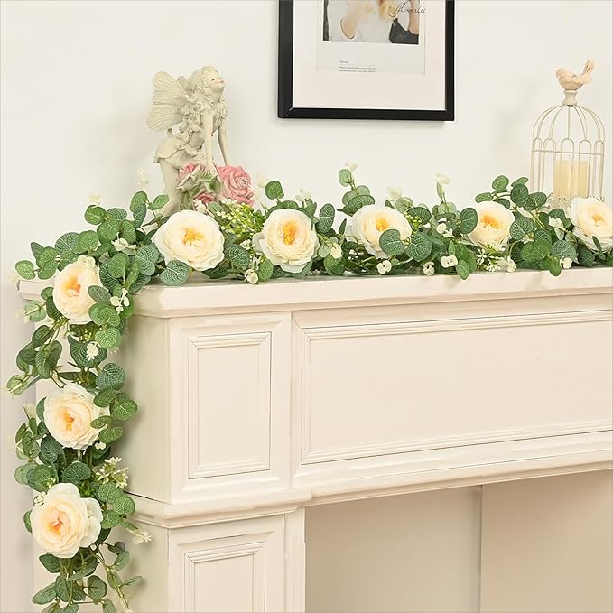 Dolicer 2Pcs 13Ft Artificial Eucalyptus Garlands - Image 9
