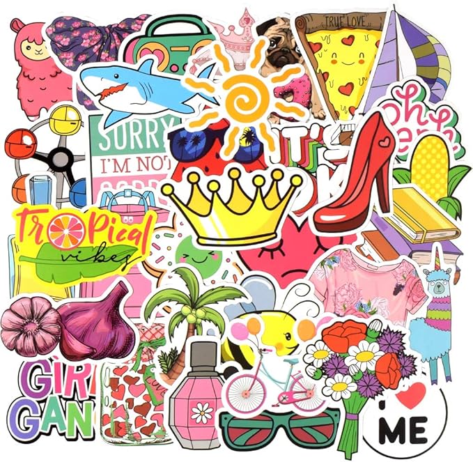 QTL VSCO Stickers for Girls Cute Stickers for Water Bottle Laptop Hydroflask - Image 2